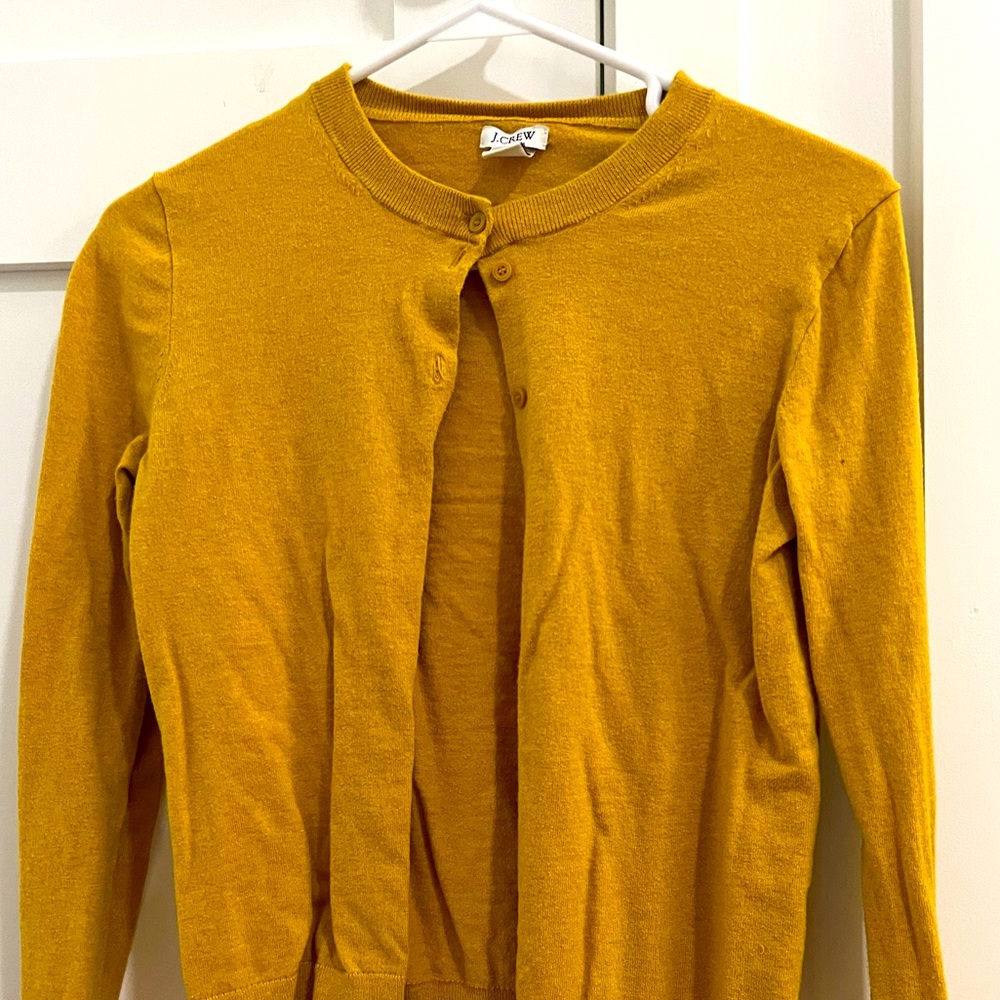 J Crew Sweater (Thin) in Mustard, Never Worn